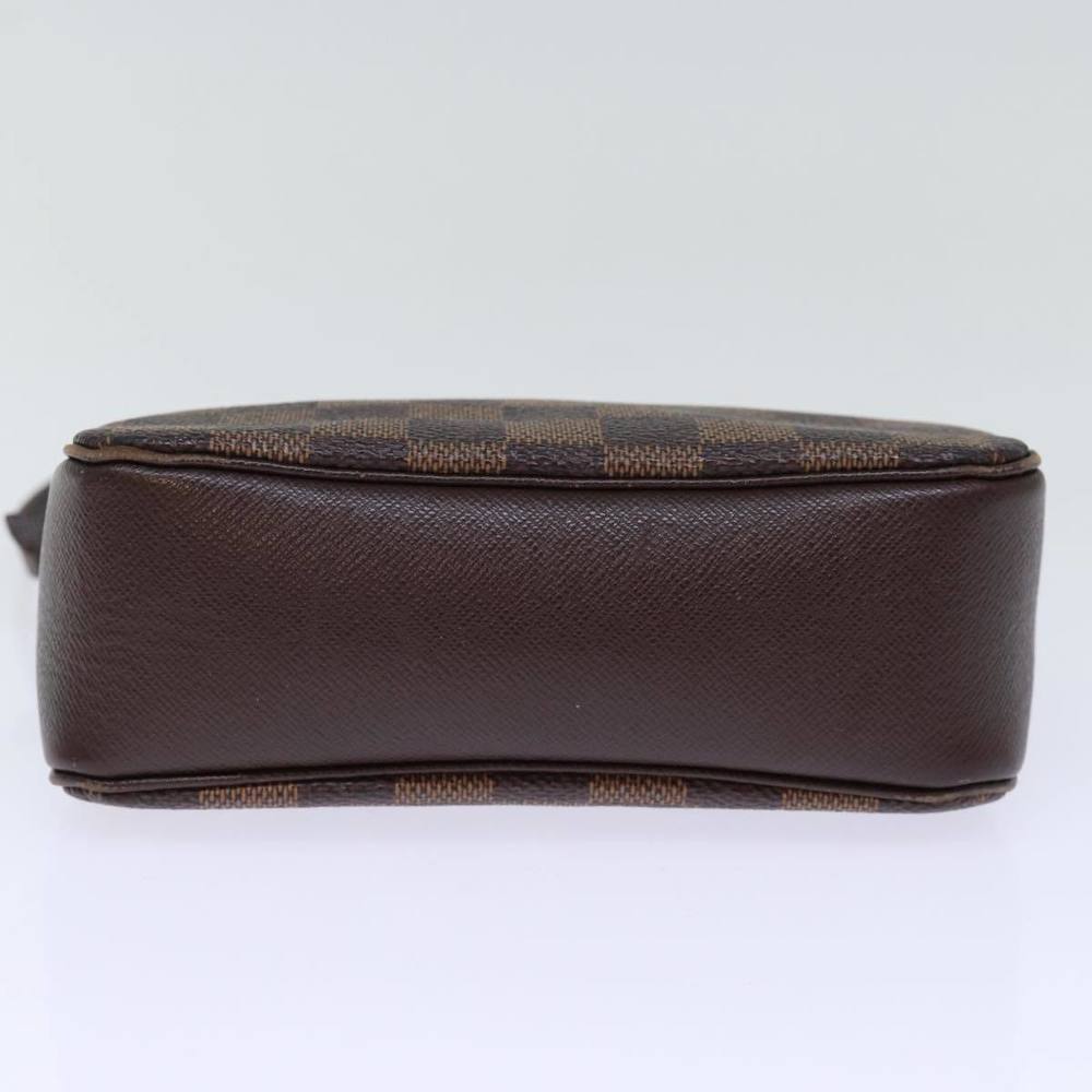 LOUIS VUITTON Damier Ebene Trousse Makeup Pouch N51982 LV Auth yk12395 - Picture 5 of 16